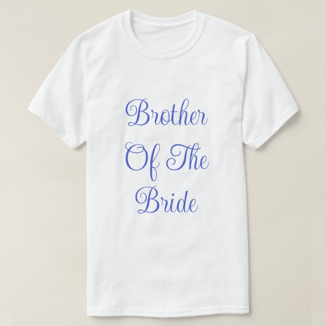 Bruder der Braut T-Shirt (Design vorne)