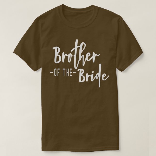 Bruder der Bride Bachelor Matching Group Big L T-Shirt (Design vorne)