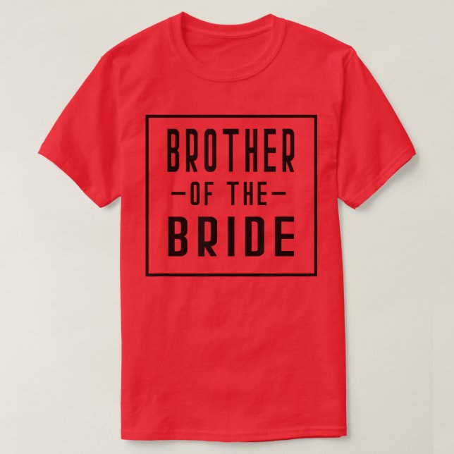 Bruder der Bride Bachelor Matching Group Big L T-Shirt (Design vorne)