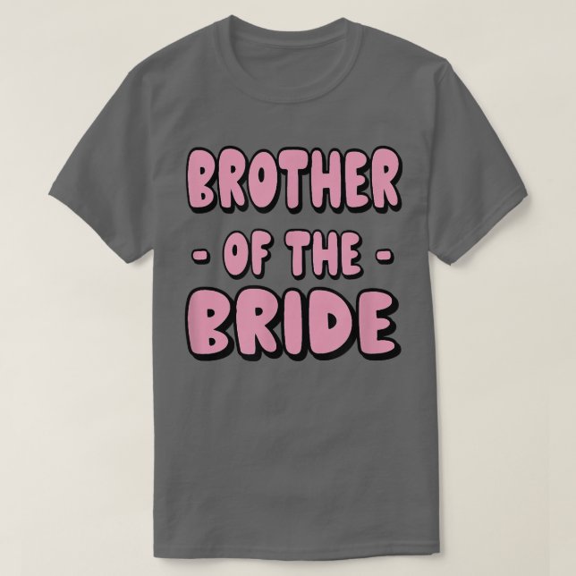 Bruder der Bride Bachelor Matching Group Big L T-Shirt (Design vorne)