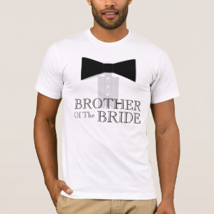 Bruder der Bride Bow-Krawatte T-Shirt