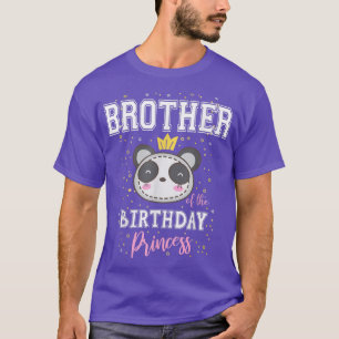 Bruder der Geburt Prinzessin Niedlich Panda Bär B T-Shirt