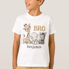 Bruder der Geburtstagsjunge Safari Geburtstag T-Shirt