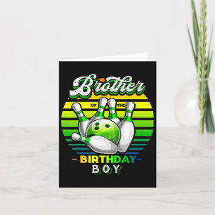 Bruder der Geburtstagskinder-Matching-Familie Bowl Karte