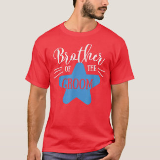 Bruder der Groom Star Hochzeit oder Bachelor Teil T-Shirt