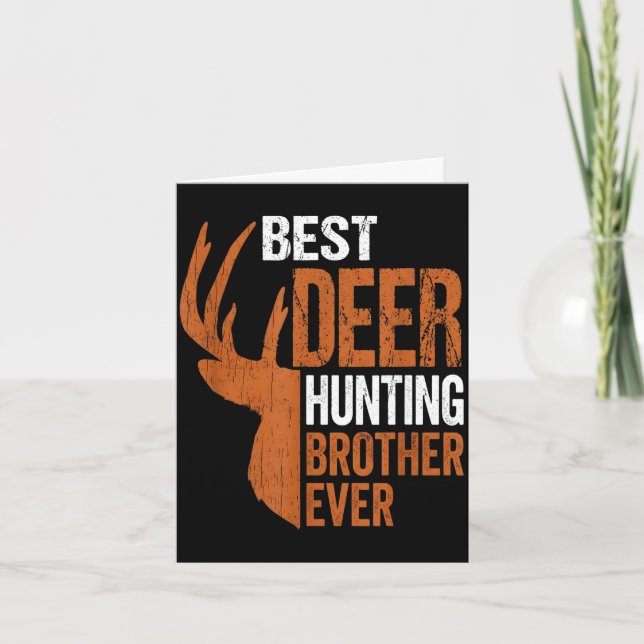 Bruder der Hirschjagd immer lustiger Jäger  Karte (Vorderseite)