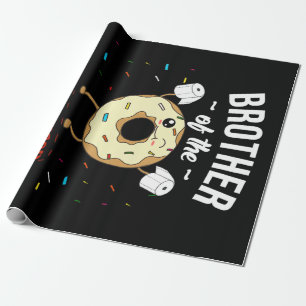 Bruder der Quarantäne Geburtstagskind Funny Donut Geschenkpapier