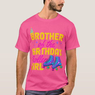 Bruder der Skaten der Birthday Roller Girl Roller T-Shirt