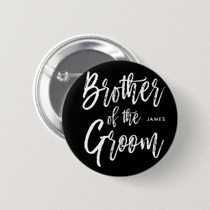 Bruder der Skript-Art-Hochzeit des Bräutigam-  Button