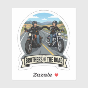 Brüder der Straße Biker Motorrad Vinyl Aufkleber