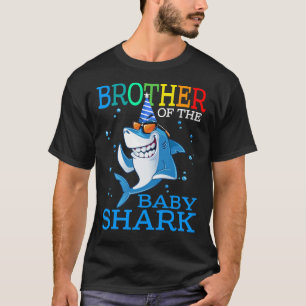 Bruder des Baby Shark Geburtstag Bruderhai S T-Shirt