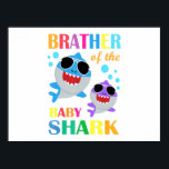 Bruder des Baby Shark Geburtstag Kindergeschenke Poster<br><div class="desc">Bruder des Baby Shark Geburtstag Kindergeschenke</div>
