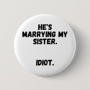 Bruder des Bachelor Party-Bekleidens Button