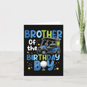 Bruder des Birthday Boy Golf Themed Matching P Karte