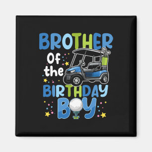 Bruder des Birthday Boy Golf Themed Matching P Magnet
