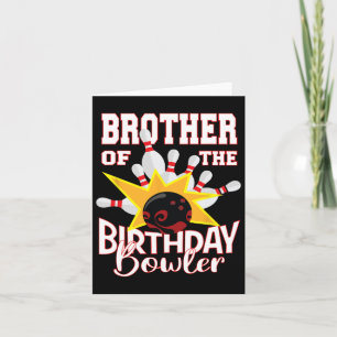 Bruder des Bowler-Kid-Bowling-Party Karte