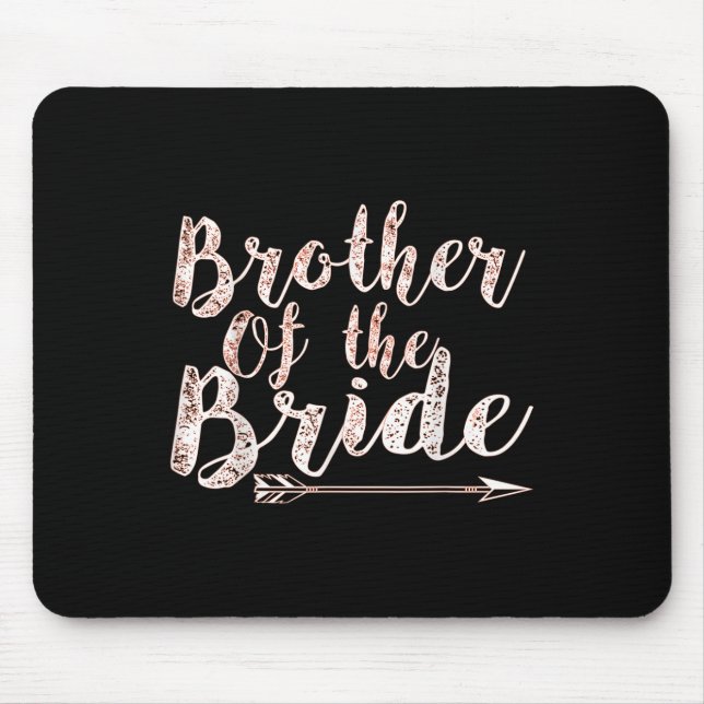 Bruder des Brautgartens Hochzeitsbachelor Party Mousepad (Vorne)