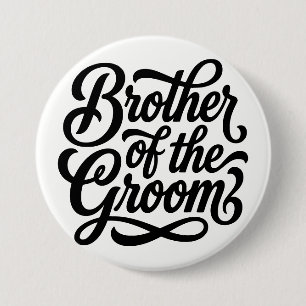 Bruder des Bräutigams Hochzeitsprobe Dinner Button