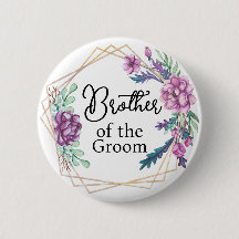 Bruder des Bräutigams lila florale Hochzeit
