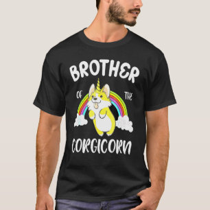 Bruder des Corgicorn Lustige Regenbogen-Wolken-Cor T-Shirt