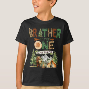 Bruder des einen glücklichen Camper 1. Geburtstag T-Shirt