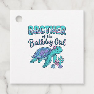 Bruder des Geburtstag-Schildkröten-Shirts Desi Geschenkanhänger