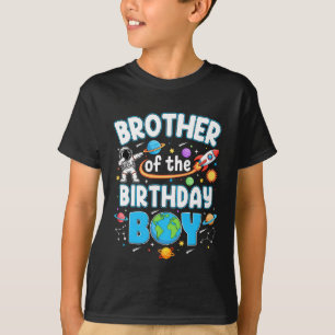 Bruder des Geburtstags Astronaut Familie Weltraum T-Shirt