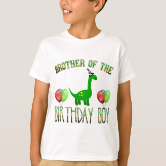 Bruder des Geburtstags Boy Dinosaur Party T-Shirt