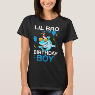 Bruder des Geburtstags Boy Shark Ocean Theme Matc T-Shirt