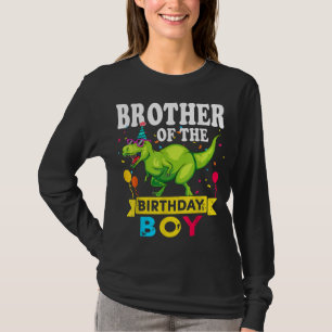 Bruder des Geburtstags Boy T-Rex RAWR Dinosaurier  T-Shirt