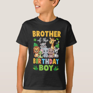Bruder des Geburtstags Junge Kinder Safari Jungle T-Shirt