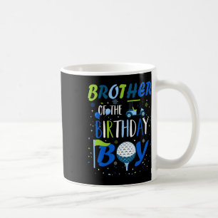 Bruder des Geburtstags-Junge Loch in einem Golf Sp Kaffeetasse