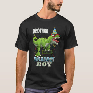 Bruder des Geburtstags Junge Rex Dinosaur Geburtst T-Shirt