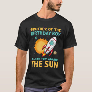 Bruder des Geburtstags Junge siebte Reise um die U T-Shirt