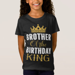 Bruder des Geburtstags King Boys Bday Party Gesche T-Shirt