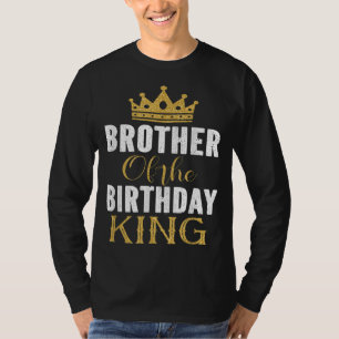 Bruder des Geburtstags King Boys Bday Party Gesche T-Shirt