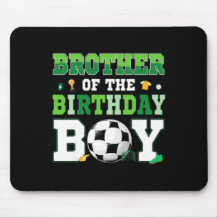 Bruder des Geburtstags-Soccer-Geburtstagsjungen Fa Mousepad
