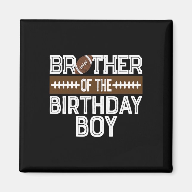 Bruder des Geburtstagsfußballs 1. Geburtstag Magnet (Vorne)