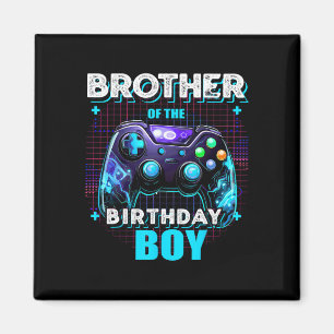 Bruder des Geburtstagsjunge Matching Family Video Magnet