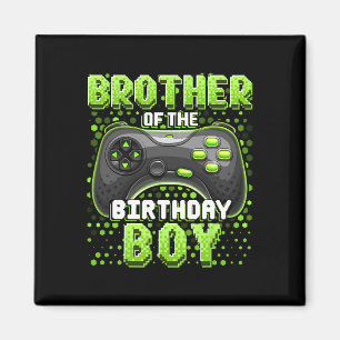 Bruder des Geburtstagsjungen Matching Video Game B Magnet