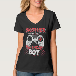 Bruder des Geburtstagsjungen Matching-Videospieler T-Shirt