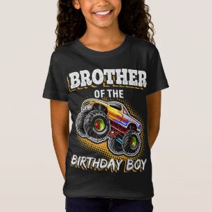 Bruder des Geburtstagsjungen Monster Truck Geburts T-Shirt