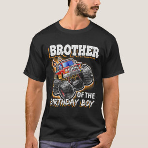 Bruder des Geburtstagsjungen Monster Truck Geburts T-Shirt