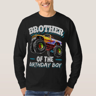 Bruder des Geburtstagsjungen Monster Truck Geburts T-Shirt