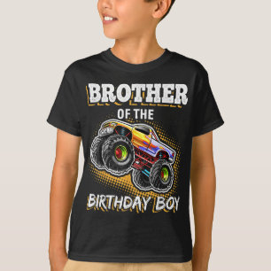 Bruder des Geburtstagsjungen Monster Truck Geburts T-Shirt