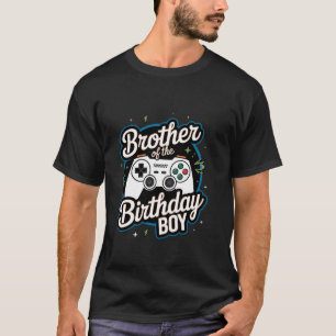 Bruder des Geburtstagsjungen passendes Video-Spiel T-Shirt