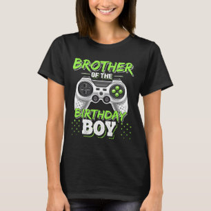 Bruder des Geburtstagsjungen passendes Videospiel  T-Shirt