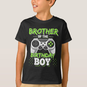 Bruder des Geburtstagsjungen passendes Videospiel  T-Shirt