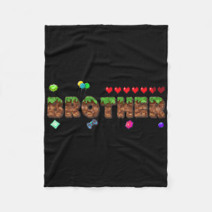 Bruder des Geburtstagsjungen Pixel-Spiel Matching  Fleecedecke