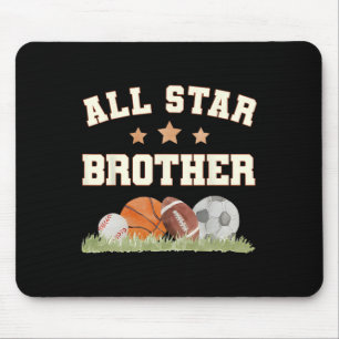 Bruder des Geburtstagsjungen Sketll Footll Fußball Mousepad